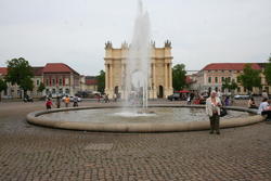 Luisenplatz with Potsdam's Brandenburger Tor