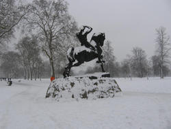 I can see a lot of snow