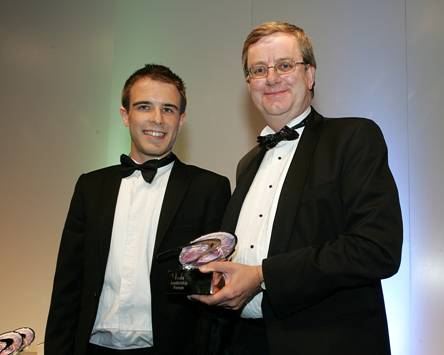 Richard Hayden with Dr Andrew Herbert, MD of Microsoft Research