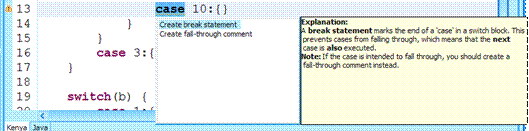 Correction proposal resulting from the implementation