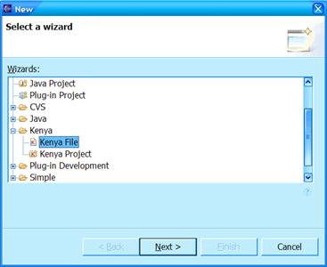 How to open New File Wizard