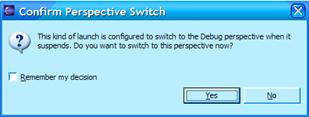 Confirm Perspective Switch dialog