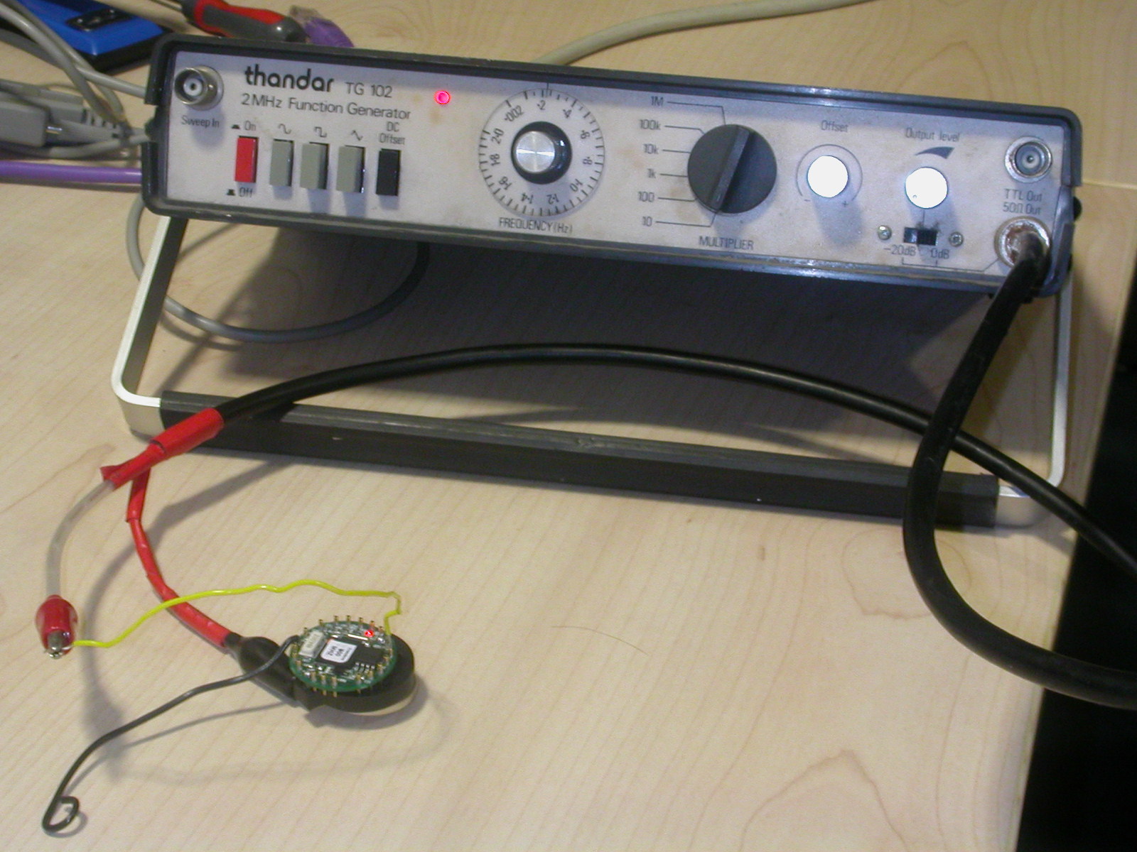 Function Generator and MICA2Dot