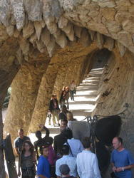 Colonnaded footpath, Parc Güell
