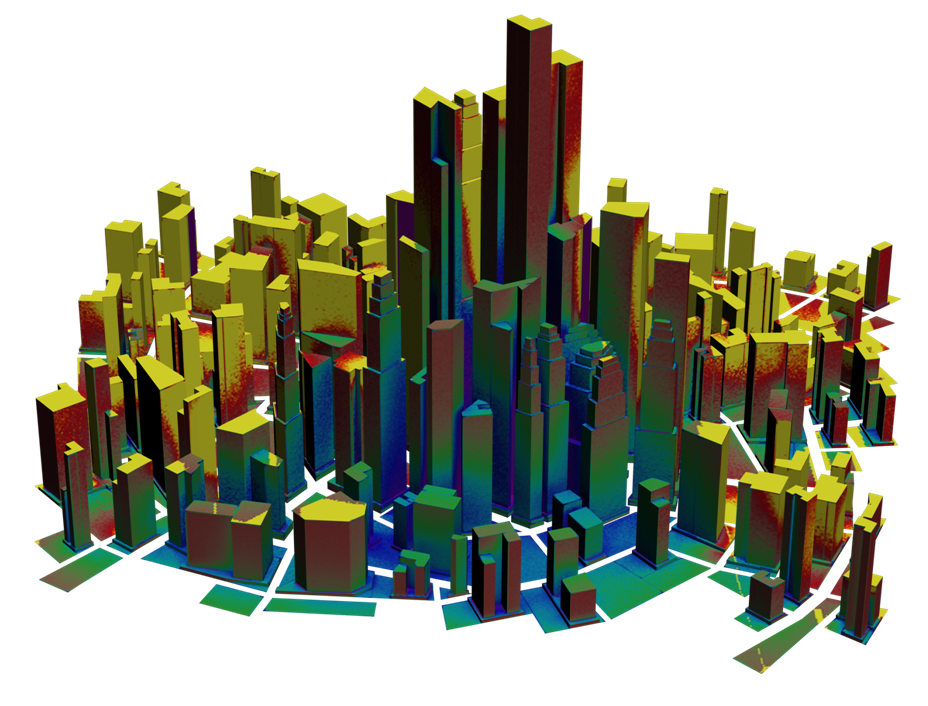 Daylight factor analysis of procedurally generated city
