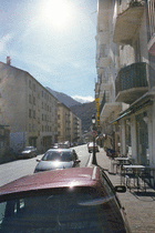 The main street in Corte