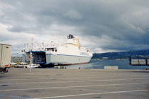 The ferry at Ile Rousse