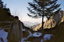 Helen at the refuge at Carrozzu