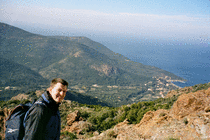 View over Galeria from the climb towards Capu Tondu (1)