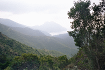 View from the road to Portu