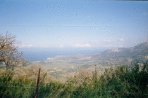 View from Lavatoggio towards the coast