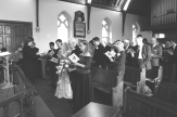 100 guests in a small church
