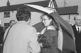 Karen and umbrella