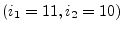 $(i_1=11, i_2=10)$