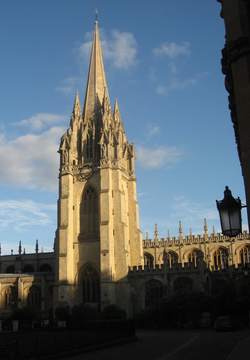 University Church Oxford at Sunset