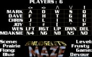 The Menu, for setting game options