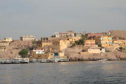 Port of Aswan near the low dam