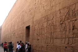 Reliefs on the walls, Edfu