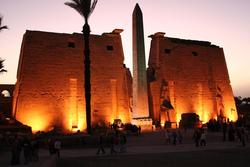 Luxor Temple all lit up