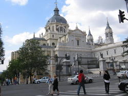 Another view of the Cathedral de la Almudena