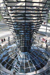 Inside the dome, Reichstag