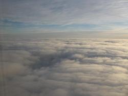 Flying above the clouds