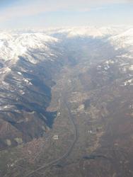 The Aosta Valley (where we went skiing the next day)