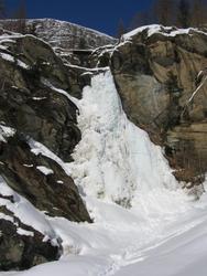 Frozen waterfall