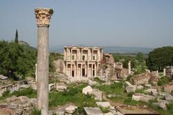 Looking towards the library of Celsus