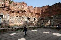 Inside the library of Celsus