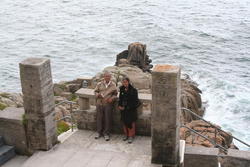 My parents at Minack Theatre