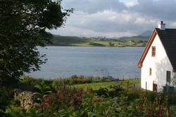 View from the back of our B&B, Portree, IoS