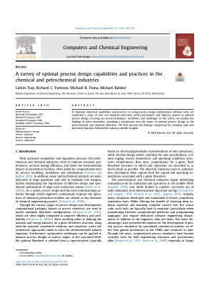 Computers & Chemical Engineering 2018