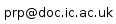 prp (the at symbol goes here) doc (dot) ic (dot) ac (dot) uk